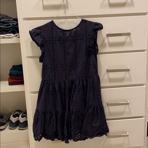 Selfie Leslie navy blue baby doll dress